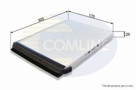 COMLINE EKF233 - FILTRO HABITACULO COMLINE - SUST.  EAF146