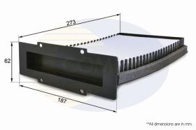 COMLINE EKF283 - FILTRO HABITACULO COMLINE - SUST.  EAF570