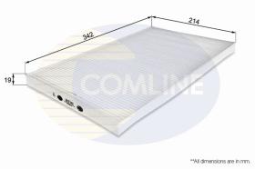 COMLINE EKF140 - FILTRO HABITACULO COMLINE - SUST.  EAF141