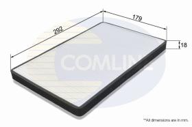 COMLINE EKF165 - FILTRO HABITACULO COMLINE - SUST.  EAF188