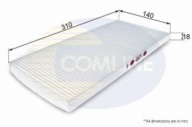 COMLINE EKF240 - FILTRO HABITACULO COMLINE - SUST.  EAF152