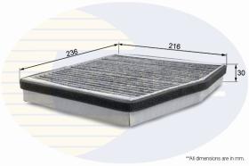 COMLINE EKF102A - FILTRO HABITACULO COMLINE - SUST.  EAF476