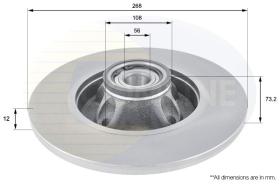 COMLINE ADC3011 - DISCO FRENO REVESTIDO COMLINE