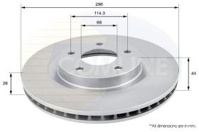 COMLINE ADC0274V - DISCO FRENO REVESTIDO COMLINE- SUST.  ADC0293V