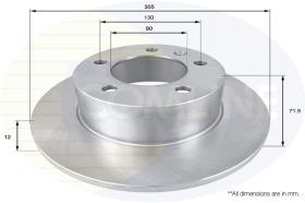 COMLINE ADC2700 - DISCO FRENO REVESTIDO COMLINE