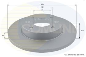 COMLINE ADC1503 - DISCO FRENO REVESTIDO COMLINE