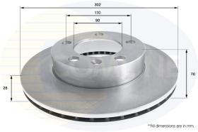 COMLINE ADC2701V - DISCO FRENO REVESTIDO COMLINE