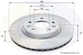 COMLINE ADC0295V - DISCO FRENO REVESTIDO COMLINE- SUST.  ADC2927V