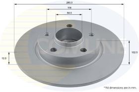 COMLINE ADC1137 - DISCO FRENO REVESTIDO COMLINE- SUST.  ADC1111