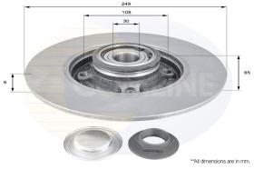 COMLINE ADC3002 - DISCO FRENO REVESTIDO COMLINE- SUST.  ADC3030