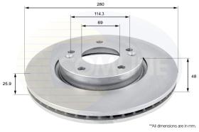 COMLINE ADC1041V - DISCO FRENO REVESTIDO COMLINE- SUST.  ADC1082V