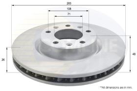 COMLINE ADC2727V - DISCO FRENO REVESTIDO COMLINE