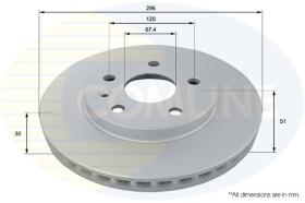 COMLINE ADC1143V - DISCO FRENO REVESTIDO COMLINE