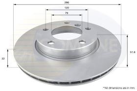 COMLINE ADC1702V - DISCO FRENO REVESTIDO COMLINE