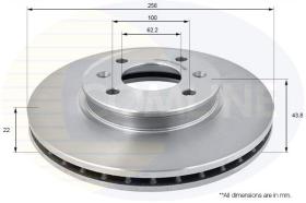 COMLINE ADC2408V - DISCO FRENO REVESTIDO COMLINE