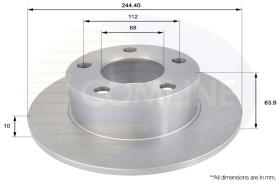 COMLINE ADC1427 - DISCO FRENO REVESTIDO COMLINE