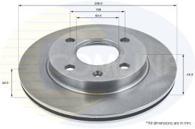 COMLINE ADC0440V - DISCO FRENO REVESTIDO COMLINE
