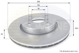 COMLINE ADC01133V - DISCO FRENO REVESTIDO COMLINE