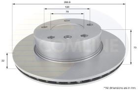 COMLINE ADC1716V - DISCO FRENO REVESTIDO COMLINE