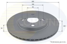 COMLINE ADC01107V - DISCO FRENO REVESTIDO COMLINE- SUST.  ADC2503V