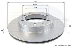 COMLINE ADC01169V - DISCO FRENO REVESTIDO COMLINE