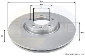 COMLINE ADC2711V - DISCO FRENO REVESTIDO COMLINE- SUST.  ADC2985V