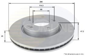 COMLINE ADC1098V - DISCO FRENO REVESTIDO COMLINE