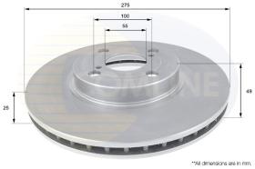 COMLINE ADC01114V - DISCO FRENO REVESTIDO COMLINE- SUST.  ADC01118V