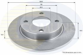 COMLINE ADC0436 - DISCO FRENO COMLINE