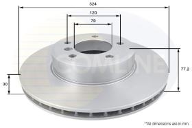 COMLINE ADC1738V - DISCO FRENO REVESTIDO COMLINE