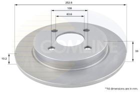 COMLINE ADC1207 - DISCO FRENO REVESTIDO COMLINE