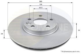 COMLINE ADC1237V - DISCO FRENO REVESTIDO COMLINE