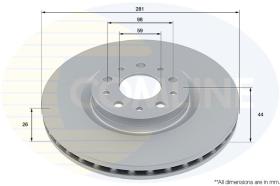 COMLINE ADC2974V - DISCO FRENO REVESTIDO COMLINE- SUST.  ADC2975V