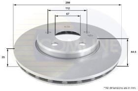 COMLINE ADC1641V - DISCO FRENO REVESTIDO COMLINE