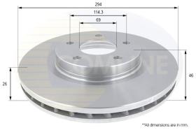 COMLINE ADC2318V - DISCO FRENO REVESTIDO COMLINE- SUST.  ADC2721V