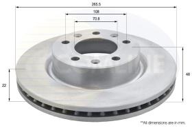 COMLINE ADC2726V - DISCO FRENO REVESTIDO COMLINE