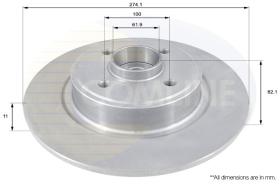 COMLINE ADC1540 - DISCO FRENO REVESTIDO COMLINE