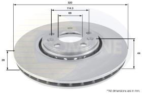 COMLINE ADC1582V - DISCO FRENO COMLINE