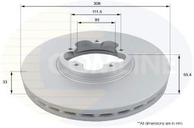 COMLINE ADC1267V - DISCO FRENO REVESTIDO COMLINE