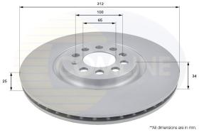 COMLINE ADC1438V - DISCO FRENO REVESTIDO COMLINE