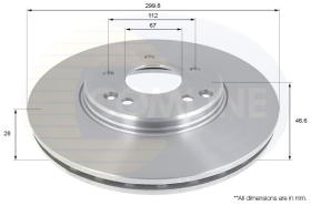 COMLINE ADC1669V - DISCO FRENO REVESTIDO COMLINE- SUST.  ADC1617V