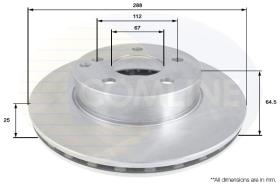 COMLINE ADC1656V - DISCO FRENO REVESTIDO COMLINE