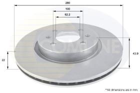 COMLINE ADC2405V - DISCO FRENO REVESTIDO COMLINE