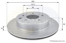 COMLINE ADC0272V - DISCO FRENO REVESTIDO COMLINE