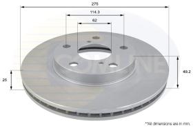 COMLINE ADC01100V - DISCO FRENO REVESTIDO COMLINE