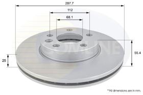 COMLINE ADC1418V - DISCO FRENO REVESTIDO COMLINE