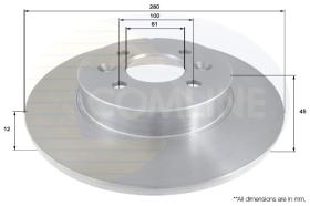 COMLINE ADC1569 - DISCO FRENO REVESTIDO COMLINE