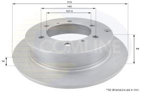 COMLINE ADC0327 - DISCO FRENO REVESTIDO COMLINE