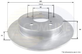 COMLINE ADC01137 - DISCO FRENO REVESTIDO COMLINE