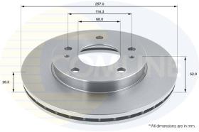 COMLINE ADC0228V - DISCO FRENO REVESTIDO COMLINE